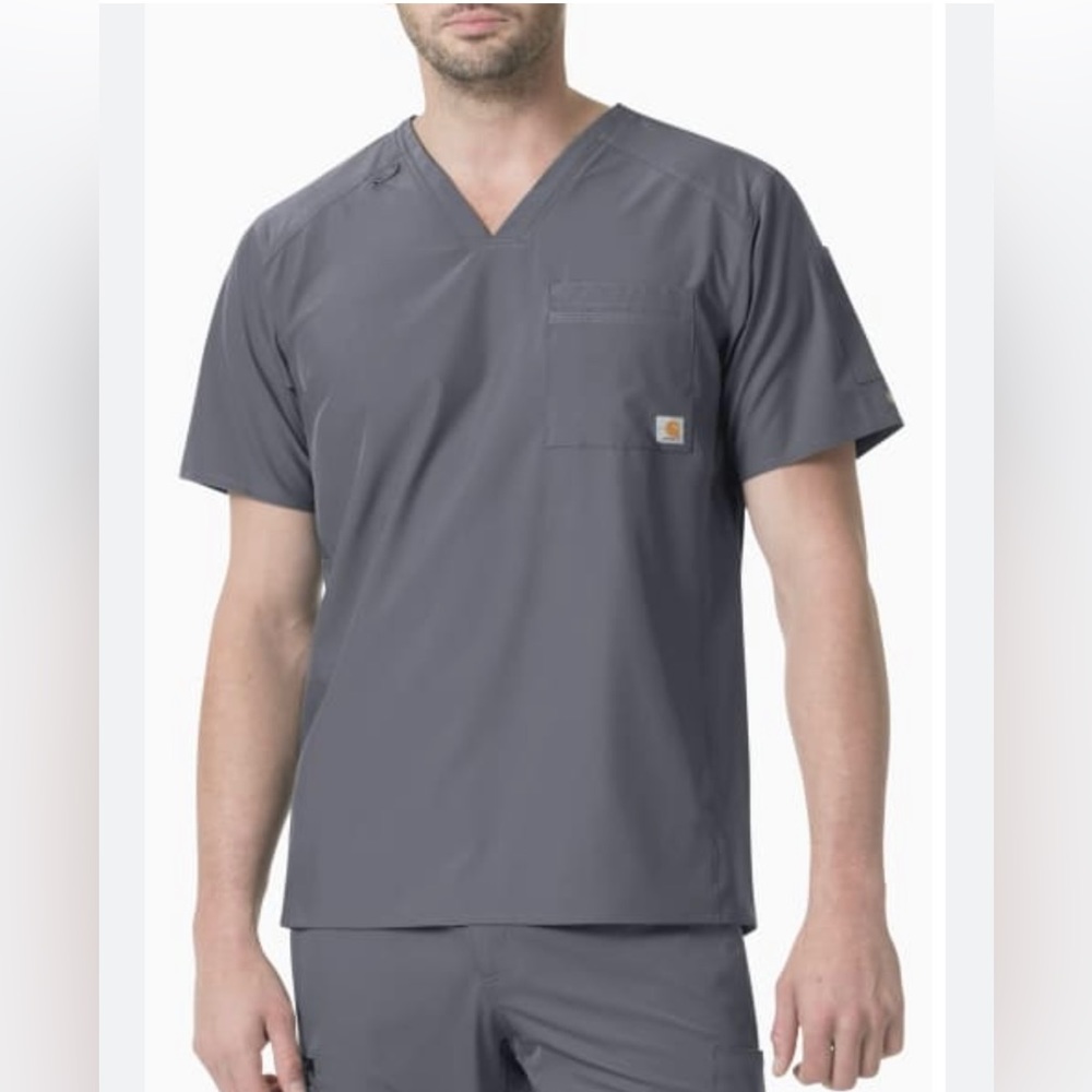 Carhart rugged, fit men’s scrubs top extra‎ large bottoms, large gray color